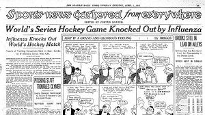 A pandemic known as the Spanish Flu ended Seattle's Stanley Cup Final 101 years ago