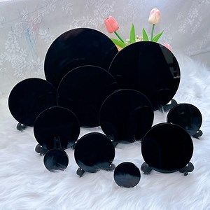 Crystal Scrying Mirror,obsidian Wafer,black Obsidian Mirror,crystal Mirror,crystal Gifts,energy Crystal,home Decoration,obsidian Mirror Gift - Etsy Canada