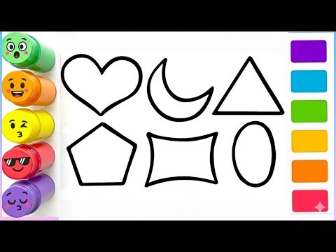 How to Draw Basic 2D Shapes |Step by StepDrawing Tutorial
