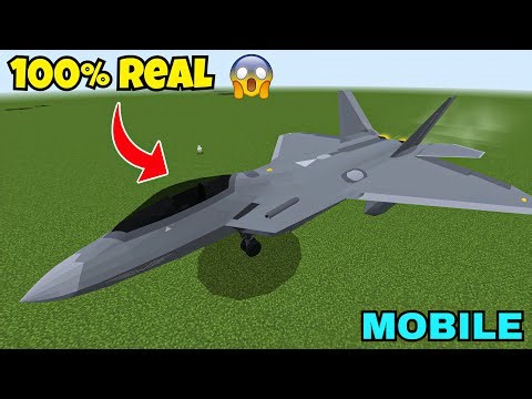 Real Fighter Jet Mod in Minecraft PE (Download Now) 😳