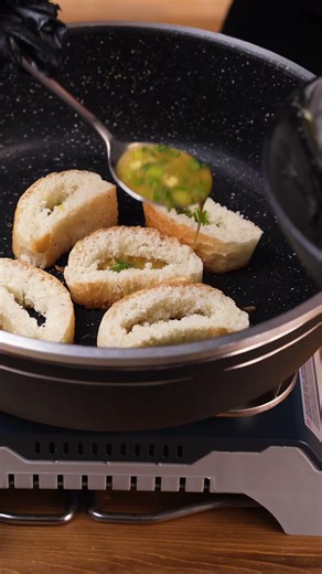 Crispy Cheesy Egg-Stuffed Baguette Bites | Easy Finger Food in Under 10 Minutes! #quickrecipe