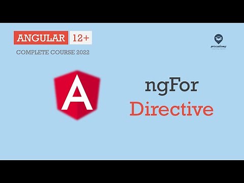 ngFor Directive in Angular | Directives | Angular 12+