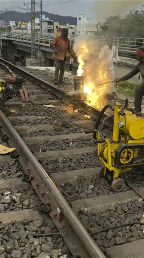 Thermit Welding Rail Tracks 🔥🚆