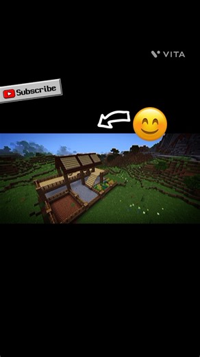 this wooden farmhouse look Minecraft to another #minecraft #shorts