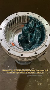 6M views · 10K reactions | Assembly of BLD4-87-4KW direct-connected inverted cycloidal pinwheel reducer. #auto #mechanic #mechanicsteve #reducer #motor #automotive #satisfying | Mechanic Steve | Facebook