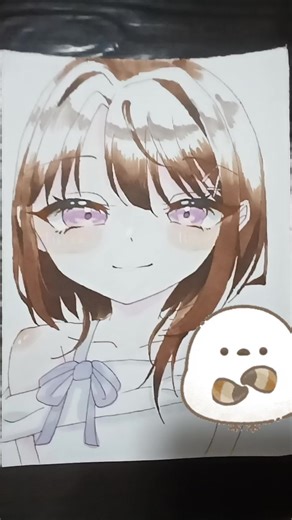 オリキャラちゃ～～～～～～ん シマエナガちゃんのところはどうしても見せられないものがあるので隠しました！ #イラスト #オリキャラ #色塗り上手くなりたい