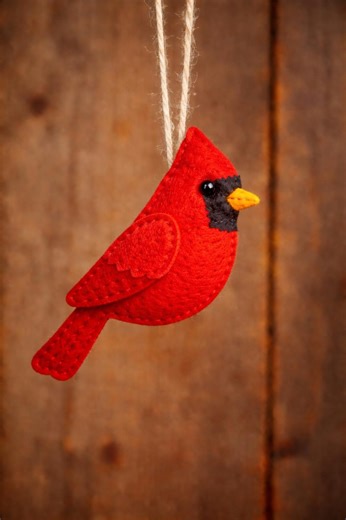 Cardinal, PDF, Sewing PATTERN, Felt, Cute, Kids, Felt, Decor, Activity, Diy, Holiday, Gift, Fun, Bird, Ornament, Blue, Christmas, Jay, - Etsy