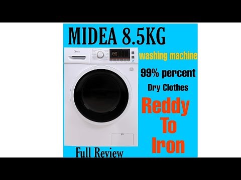 Midea 8.5Kg Washing machine Front load full Review with Timeing watch it