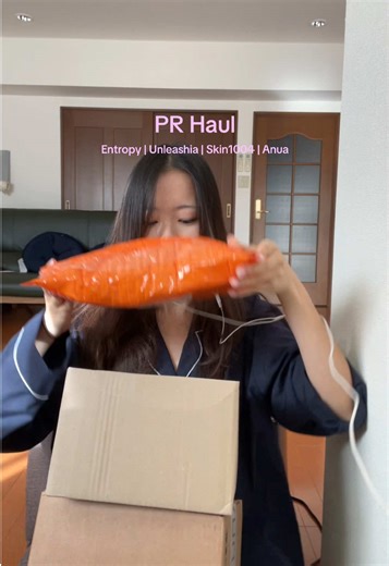pr haul! so thankful 🩷 @Unleashia Global @anua_global @SKIN1004 US @ENTROPY Makeup - #prhaul #prunboxing #asmr #kbeauty #koreanskincare