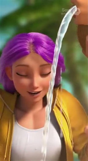 Sora Dancing on the Beach After Finding Coconut #shorts #animation #dance