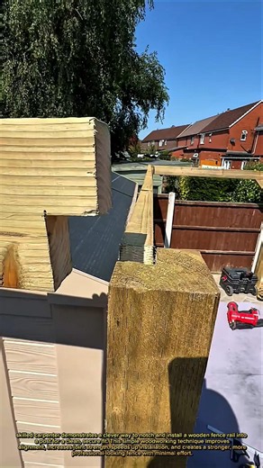 You'll Never Install Fence Rails the Same Way Again! 🔨🪵