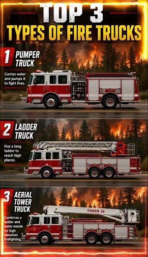 Types of Firetruck 🚒🚒🚒 | Kinds of Fire Truck 🚒🚒🚒 | Different Types of Fire Engine 🔥🔥🔥🔥