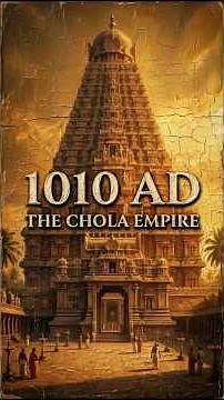 Waking up in 1010AD: India's Most Powerful Empire — The Chola Dynasty...