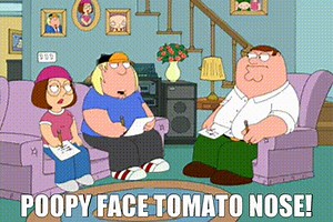 Poopy Face Tomato Nose!