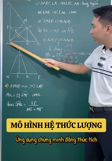 Sử dụng kỹ thuật kết nối đẳng thức tích từ mô hình hệ thức lượng để chứng minh đẳng thức #tiktoklive #livehighlights #thaygiaominhtiep #2k11