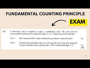 Grade 12 Counting Principle Exam Question | CAPS Paper 1
