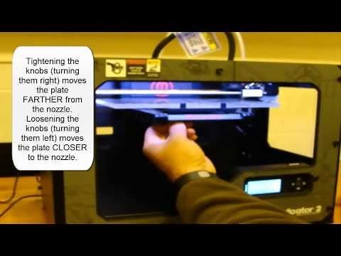 Level the Build Plate on the MakerBot Replicator 2