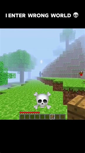 I enter wrong world 💀 #minecraft