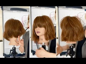 Bob Haircut Tutorial: Graduated Layered and One Length Shapes | Bob Cutting Techniques