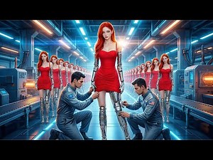 Assembly of Advanced AI Humanoid: The "Red Model" Manufacturing Process