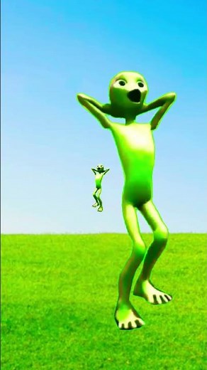 Dame tu cosita Green alien dance 🥹#dance #yt #shortsviral #calmdown
