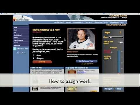 Assigning and grading work with Achieve 3000.