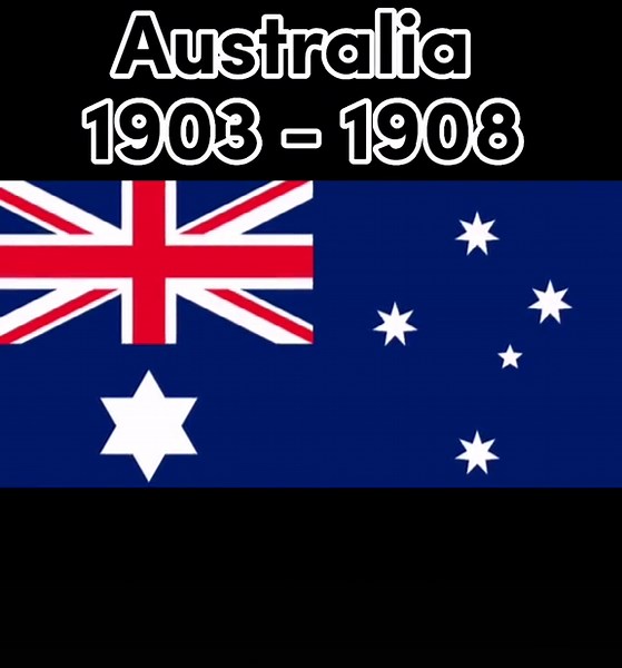 History of Australia Flags: Design Template from 1801
