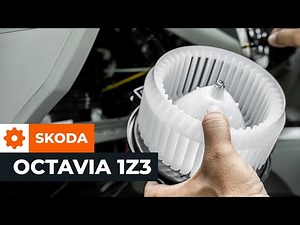 How to change blower motor on SKODA OCTAVIA 2 (1Z3) TUTORIAL | AUTODOC