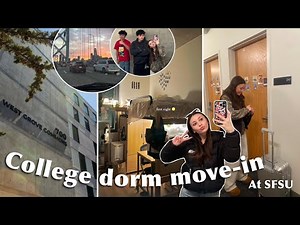 College Dorm Move-In vlog | SFSU edition | West Grove Commons