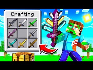 Upgrading SWORDS to GOD SWORDS in MINECRAFT!