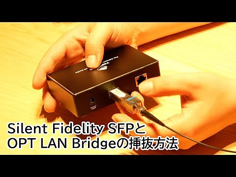 Silent Fidelity SFPとOPT LAN Bridgeの挿抜方法