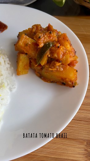 295K views · 43 reactions | Batata tomato bhaji recipe ❤️...