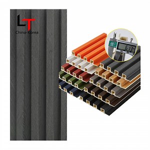 [Hot Item] Customization Composite Wall Panel Cladding 3D PVC WPC Fluted Wall Panel