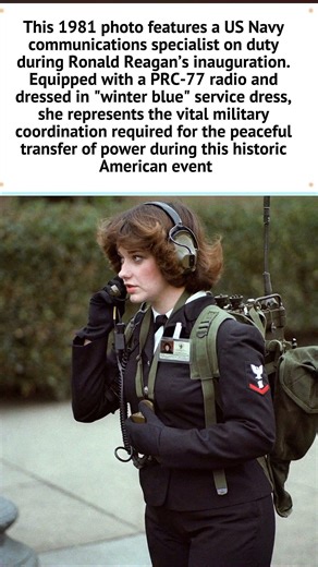 US Navy Specialist at Reagan's 1981 Inauguration #history