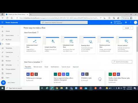 Lesson7-Flow to write to MS Teams - Power Automate 1000 Videos