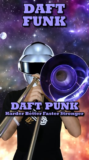 Daft Punk: Oops all trombones #trombone #harderbetterfasterstronger #daftpunk #brass | Christopher Bill