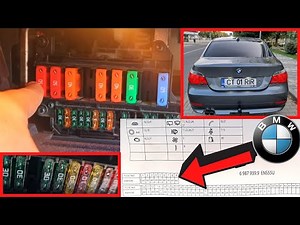 BMW E60 2006 Tablou sigurante + schema sigurante electrice