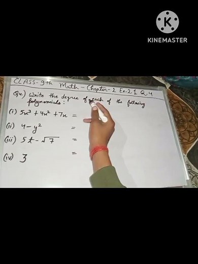 class 9th exercise 2.1 question 4 ( polynomial) class 9th math new ncert