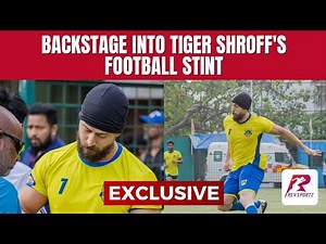 Behind the scenes of Tiger Shroff's football stint in Mumbai