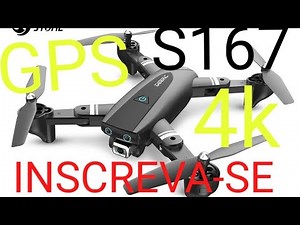 DRONE S167 COM GPS E CAMERA 4K 2.4G UNBOXING DICAS BASICAS