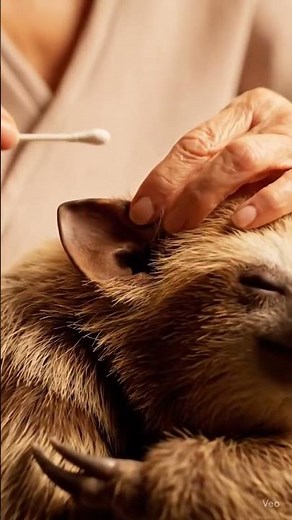 Sloth Ear Cleaning ASMR | Relaxing Sounds for Sleep
