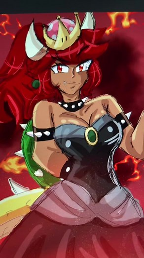 Bowsette Fanart and Super Crown Art