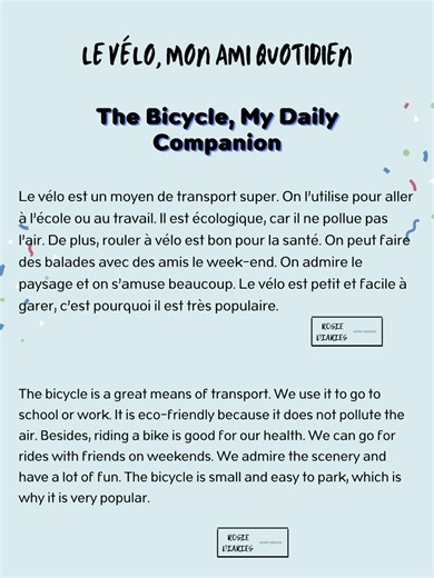 A1-A2 Learn French with short story#French