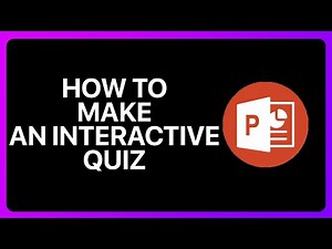 How To Make An Interactive Quiz In PowerPoint Tutorial