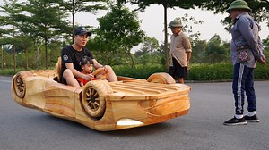 1M views · 3.3K reactions | Defying Logic! Carpenter Dad Builds a Flipped Car for His Child #woodworking #mclaren | ND - Woodworking Art | Facebook