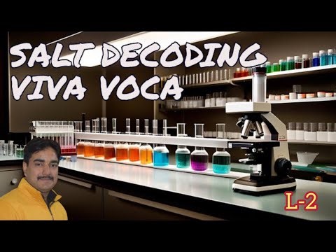 Salt Analysis | Viva voce | Viva questions for chemistry practical class 12
