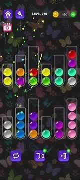 Ball Sort Master Level 735 #ballsortmaster #ballsortmastersolution #puzzlegame #gaming #games