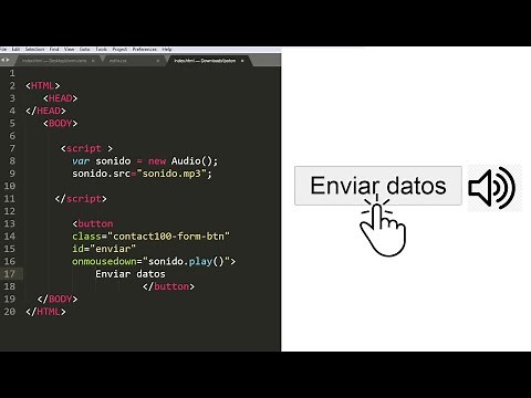 Cómo poner sonido a un botón al darle click | HTML y JavaScript | Descargalo ↓↓↓↓ ❤