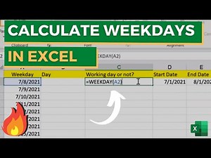 Weekdays in Excel | How to get the number of Weekdays or Workdays between two dates