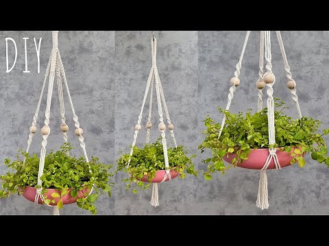 🌿DIY PORTAMACETAS de MACRAME paso a paso (PRINCIPIANTES) | DIY Macrame Plant Hanger for Beginners